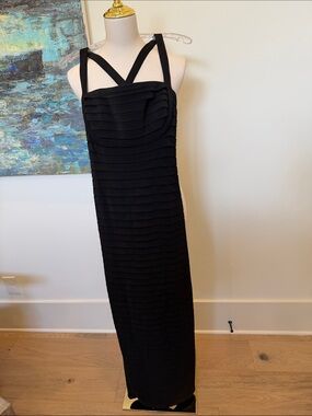 Calvin Klein Black Strappy Maxi Dress 4